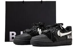 Женские кроссовки для скейтбординга Nike Air Force 1, Black dd8959-001(team55-哑光黑银肆s-box) | black