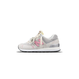 Кроссовки New Balance NB 574 Lifestyle Shoes Unisex Low-top Pink/White, розовый u574rcd（team81-男女款夏日甜点） | pink/white