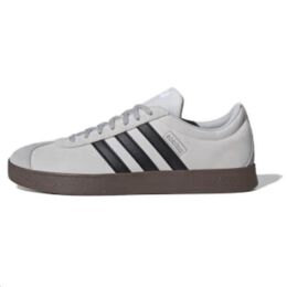Кроссовки Adidas VL Court 2.0 Skateboarding Shoes Unisex Low-top Grey/Black/Silver, черный jr2560 | gray / black / silver /