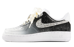 Кроссовки Nike Air Force 1 Skateboard Shoes Women's Low-Top Black Silver dd8959-100(teamp-女款渐变黑钻)