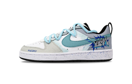 Nike Кроссовки для скейтбординга Court Borough Low Gray Lan с нескользящим верхом, легкие, бежево-серые, GS bq5448-115(team459-女款灰澜) | beige gray