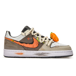 Кроссовки Nike Court Borough Skateboarding Shoes Women's Low-top Gray/Orange, синий bq5448-115（team202-白日梦想家) | angora/royal blue