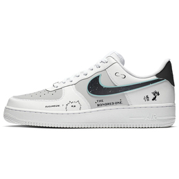 Кроссовки Nike Air Force 1 Skateboarding Shoes Women's Low-top Black/grey/white, черный/белый/серый dd8959-100(team56-悟道) | black/white/gray