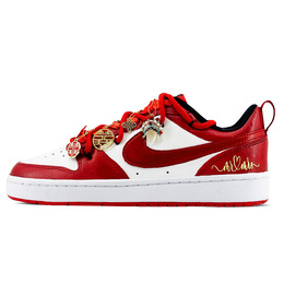 Женские кроссовки для скейтбординга Nike Court Borough Low, Red bq5448-007（team97-两情相悦s-box)） | red