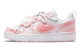 Кроссовки Nike Court Borough Skateboard Shoes Women's Low-Top Pink/White dv5456-105(team420-萌兔之星女款) | peach pink