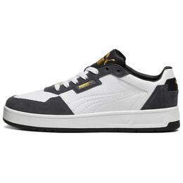 Кроссовки Puma Court Classic Skateboarding Shoes Unisex Low-top White/Black, белый/черный 395087-07 | white/black