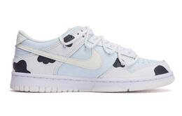 Кроссовки Nike Dunk Skateboard Shoes Women's Low-Top White Blue/Black dh9765-100(team44-奶牛奥利奥)