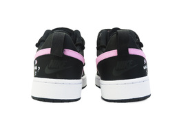 Кроссовки Nike Court Borough Skateboard Shoes Women's Low-Top Black Pink, черный/розовый bq5448-115(team128-黑粉精灵) | black/pink