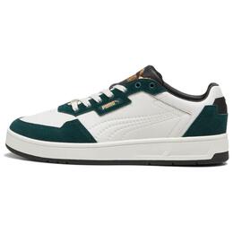 Кроссовки Puma Court Classic Skateboarding Shoes Unisex Low-top White/Green, зеленый 395087-06 | white/green