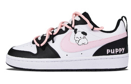 Женские кроссовки для скейтбординга Nike Court Borough Low, White bq5448-115(team298-线条小狗) | white