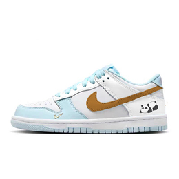 Кроссовки Nike Dunk Skateboard Shoes Women's Low-Top Blue White fb9109-105(team366-趴趴熊猫) | blue