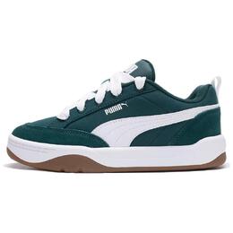 Кроссовки Puma Park Lifestyle Skateboarding Shoes Unisex Low-top Dark Green/Puma White, темно-зеленый 397495-04 | dark green/puma white
