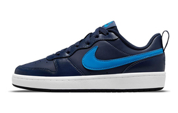 Кроссовки Nike Court Borough Low 2 'Navy Blue' GS bq5448-403