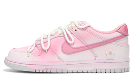 Кроссовки для скейтбординга Dunk мужские с низким верхом белый/розовый Nike dv0831-101(team82-男款樱花树下) | pink