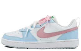 Кроссовки Nike Court Borough Skateboarding Shoes Women's Low-top Blue/pink, синий/розовый dv5456-109(team97-海盐多巴胺s-box) | blue/pink