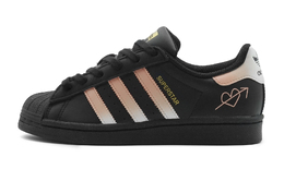 Adidas Кроссовки для скейтбординга Superstar, унисекс, низкие, черные/розовые eg4959(team430-男女款初恋) | black pink