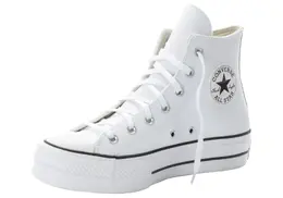 Кроссовки Converse "CHUCK TAYLOR ALL STAR PLATFORM LEATHER", белый 1326496778 | weiß-weiß