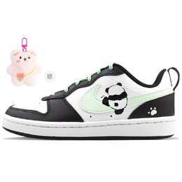 Кроссовки Nike Court Borough Skateboarding Shoes Women's Low-top Green, черный bq5448-115(team373-胖达绿) | black