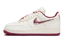 Кроссовки Nike Air Force 1 Skateboarding Shoes Women's Low-top Pink, белый fz5068-161(team80-女款坠入心河) | chalk white