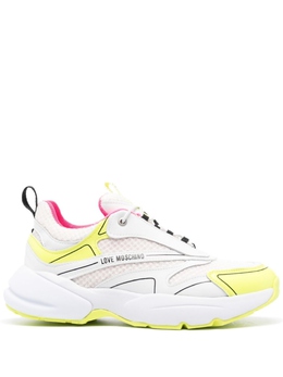 Love Moschino кроссовки с сетчатыми вставками и логотипом, белый ja15025g1giq5 | белый