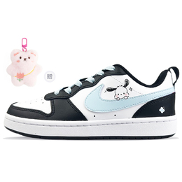 Кроссовки Nike Court Borough Skateboarding Shoes Women's Low-top Blue/black/white, черный bq5448-115(team373-乖乖线条狗) | black