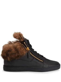 Giuseppe Zanotti Nicki leather sneakers, черный rw10069k09 | черный
