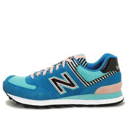 Кроссовки 574 New Balance, синий wl574bfl | blue/pink/black