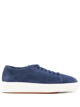 Кроссовки на шнуровке Santoni, синий wbcd60994bartvlfu57 | синий