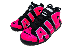 Кроссовки для скейтбординга Air More Uptempo женские, среднего размера, розовый Nike, цвет Rose Red dq6200-001(team21-女款黑玫红皮蓬k黑玫红) | rose red