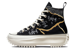 Кеды Converse Run Star Hike Hi Metallic Silver Floral Women's 172424c
