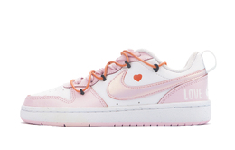 Кроссовки Nike Court Borough Skateboard Shoes Women's Low-Top Pink Blue dv5456-105(team48-恋爱信号) | pink/orange