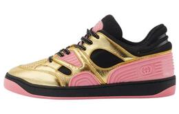 Кроссовки женские Gucci Basket, черный / золотой / розовый 725905 aabb8 8047