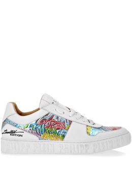 Philipp Plein кеды с принтом граффити, белый padsusc0559ple005n | белый