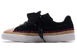 Кроссовки Puma Suede Heart Sneakerdrille Ribbon Black/Pink Women's 369237-01