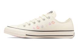 Женские кроссовки Chuck Taylor All Star Low с вышитыми маленькими цветами Converse, белый/черный a10149c | white black