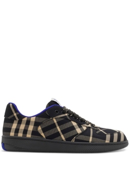 Burberry кроссовки Terrace в клетку, черный 8095370 | черный