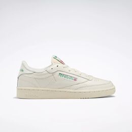 Винтажные кроссовки Club C 85 Reebok, мультиколор 100007797 | chalk / alabaster / glen green