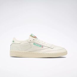 Винтажные кроссовки Club C 85 Reebok, мультиколор 100000317 | chalk / paperwhite / glen green
