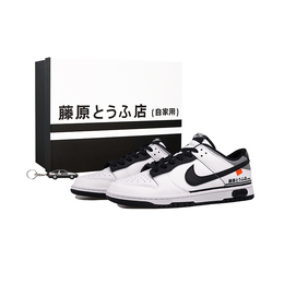 Кроссовки Nike Dunk Skateboarding Shoes Unisex Low-top White/black, черный dd1391-100(team27-男款赛车主题) | black