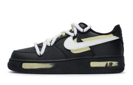 Кроссовки Nike Air Force 1 Skateboarding Shoes Unisex Low-top White/beige, желтый cw2288-001(team80-明月斜米黄s-box) | black and white rice yellow