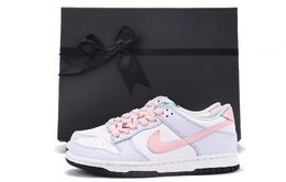 Кроссовки Nike Dunk Skateboard Shoes Women's Low-Top White Pink fb9109-107(team15-女款蓝粉sbox) | pink