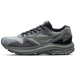 Mizuno Прочные дышащие повседневные кроссовки Pi Retro с низким верхом унисекс, светло-серые/матово-зеленые d1gh232305 | light gray/dark green