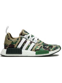 Кроссовки NMD_R1 из коллаборации с Bape Adidas, зеленый ba7326 | зеленый