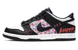 Кроссовки Nike Dunk Skateboard Shoes Women's Low-Top White Black, черный cw1590-100(team10-happy永痕) | black