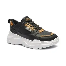 Кожаные кроссовки Versace, черный vr245w000021a060036 | nero