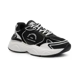 Кроссовки Komet с добавлением кожи Karl Lagerfeld, черный kl244w0000390030036 | nero