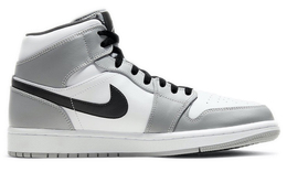 Кроссовки Air Jordan 1 Vintage Basketball Shoes Men High-top Grey/white, серый 554724-092(team10-烽火硝烟) | gray