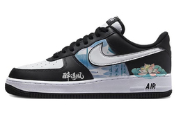Кроссовки Nike Air Force 1 Skateboard Shoes Unisex Low-Top White Black dv0788-001(team10-步步生莲) | black