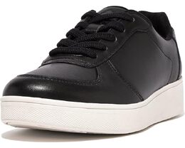 Кроссовки Fitflop Rally Leather Panel Sneakers, черный 9913123 | black