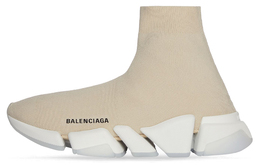Кроссовки женские Balenciaga Speed 2 Trainer, бежевый 654045w2di29195